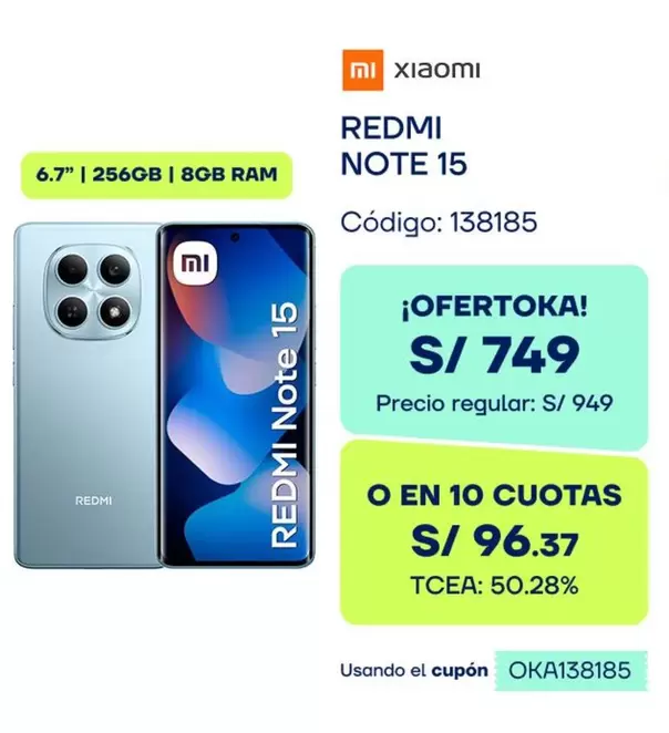 Xiaomi - REDMI NOTE 15