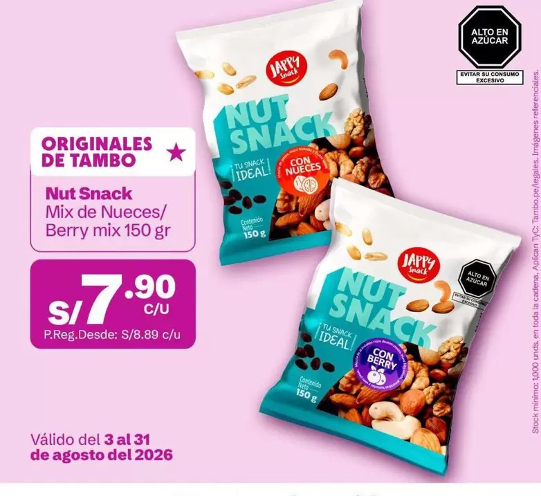 Ideal - Nut Snack Mix de Nueces, Berry mix