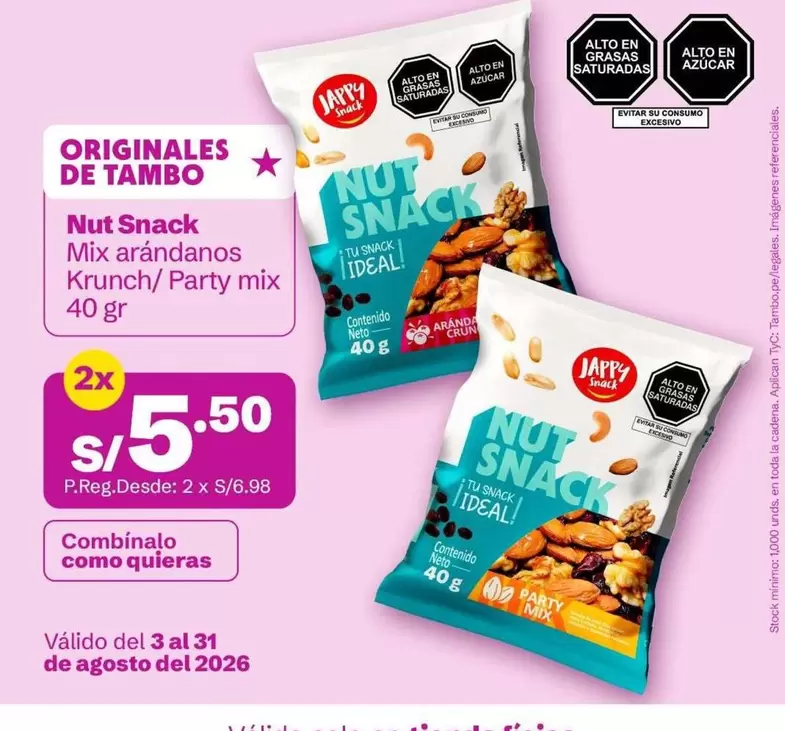 Ideal - Nut Snack Mix arándanos Krunch/ Party mix