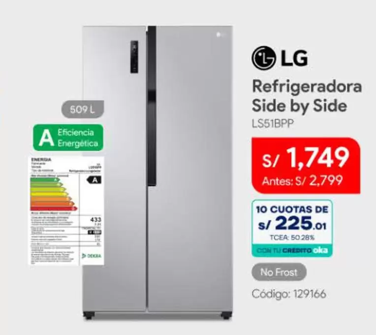 Lg - Refrigeradora Side by Side LS51BPP