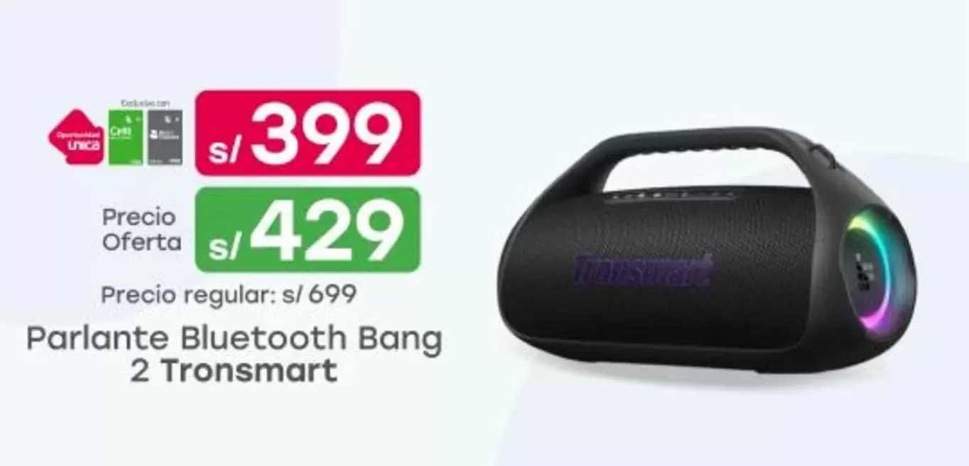 Parlante Bluetooth Bang 2