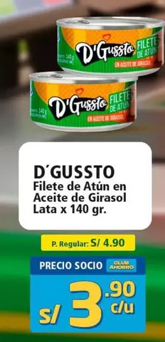Filete de Atún en Aceite de Girasol Lata