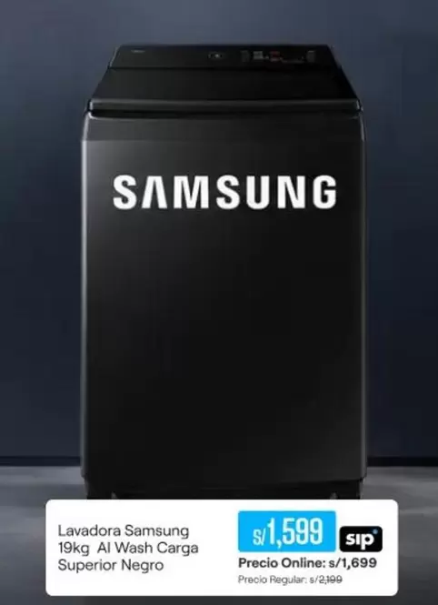Samsung - Lavadora 19kg Al Wash Carga Superior
