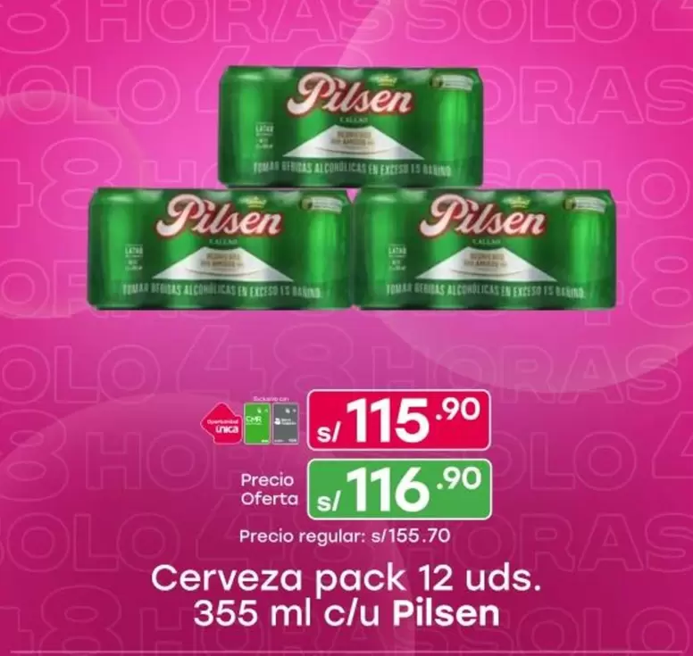 Pilsen - Cerveza pack 12 uds.
