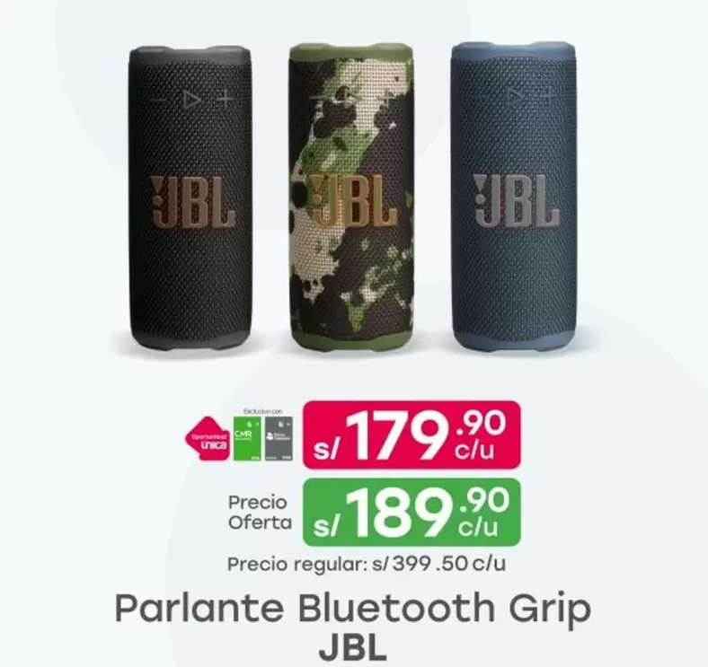 JBL - Parlante Bluetooth Grip
