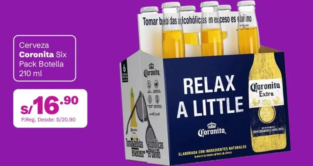 Coronita - Cerveza Six Pack Botella