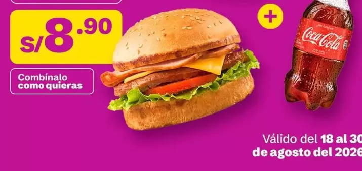 Coca-Cola - Combo Burger +