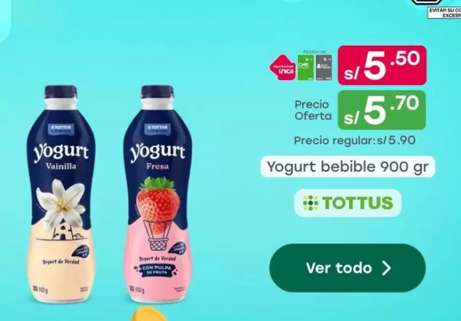 Tottus - Yogurt bebible