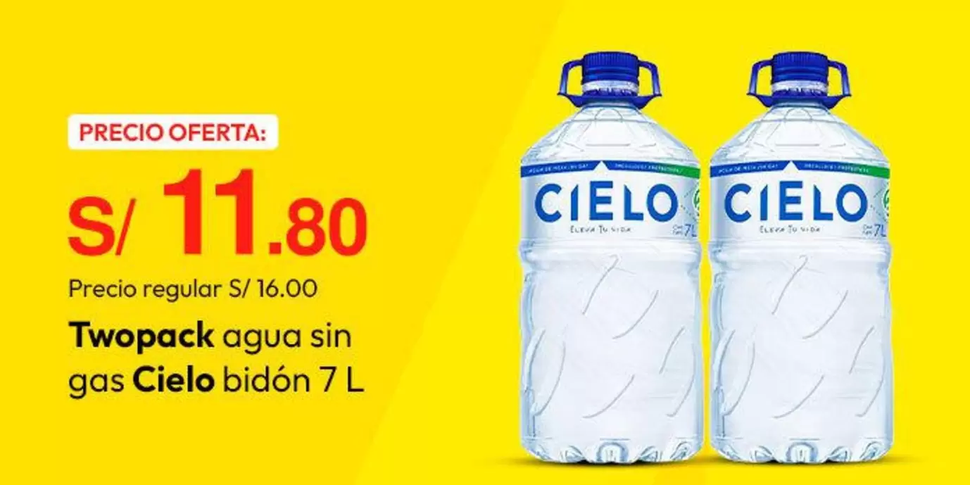 Cielo - Twopack agua sin gas bidón