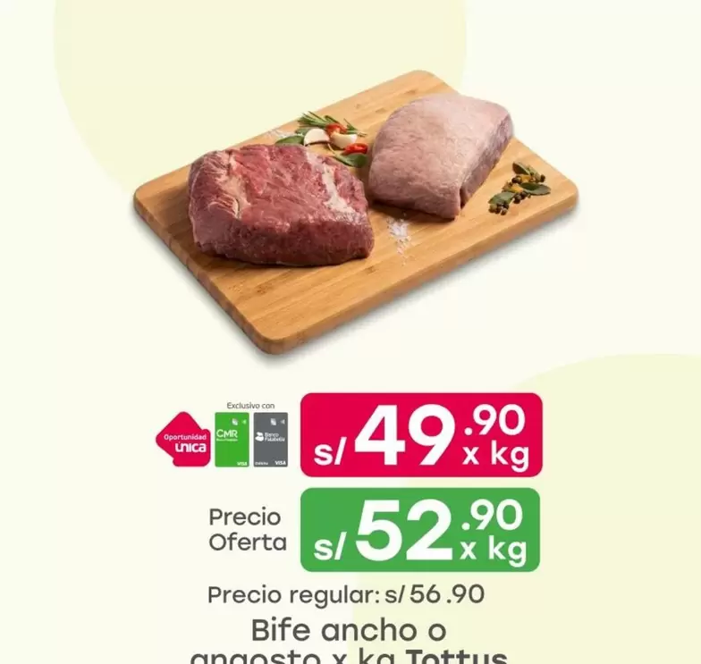 Tottus - Bife ancho o angosto