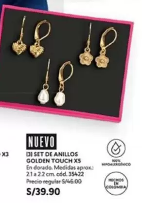 Dorado - SET DE ANILLOS GOLDEN TOUCH XS