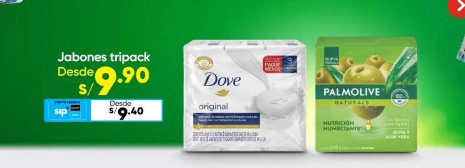 Dove - Jabones tripack