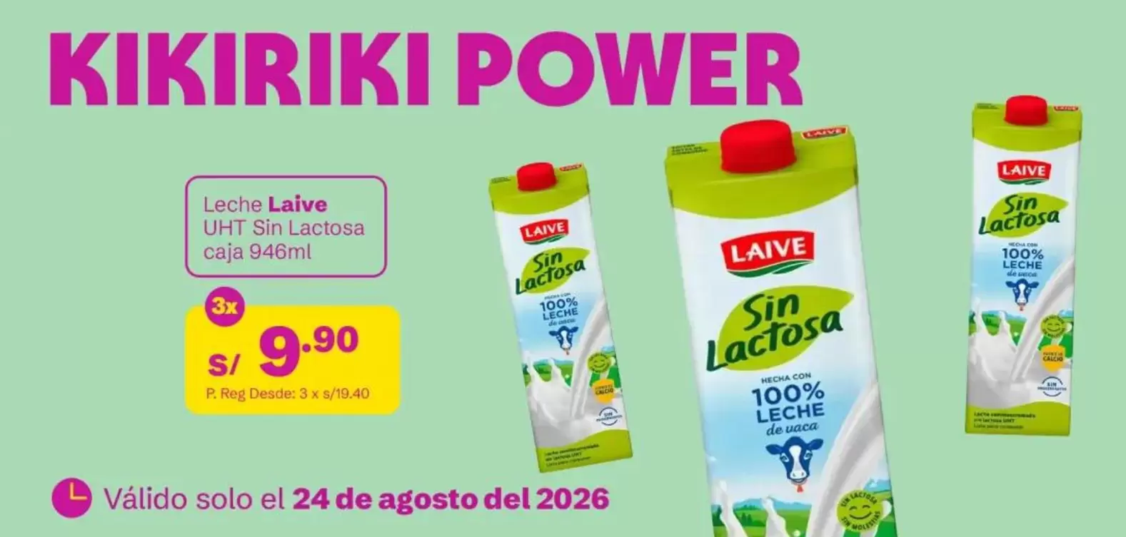 Laive - Leche UHT Sin Lactosa