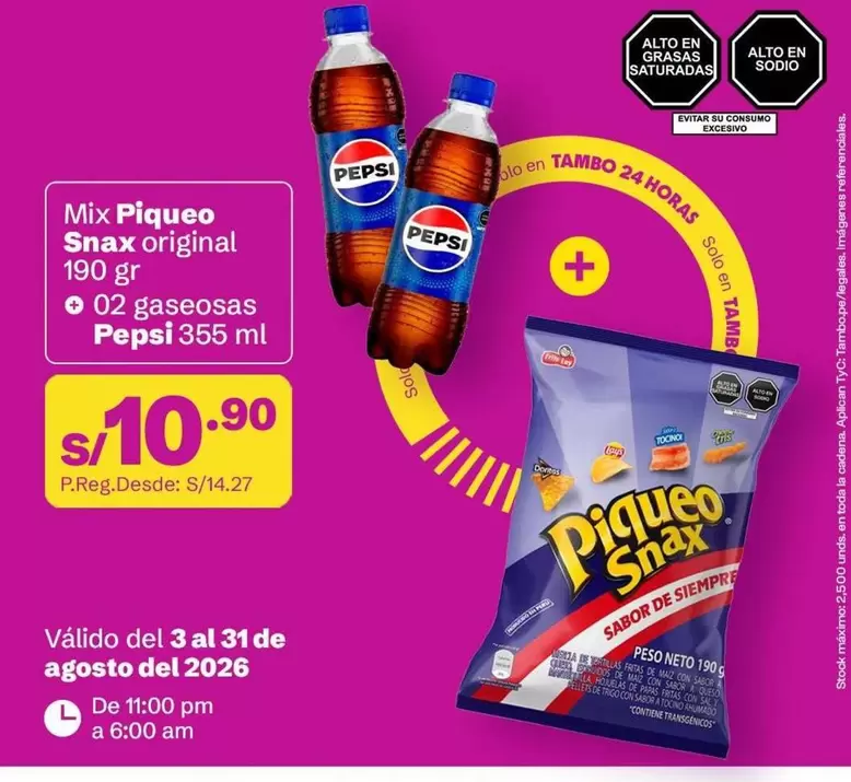Pepsi - Mix Piqueo Snax original