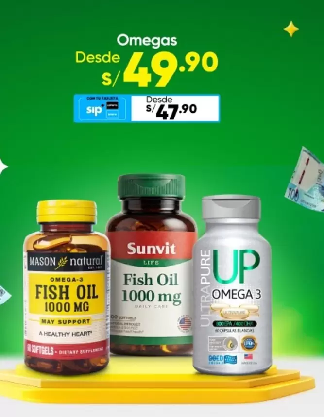 Mega - Omegas Fish Oil 1000 mg