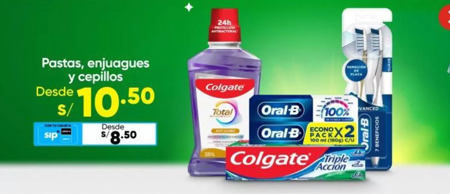 Colgate - Pastas, enjuagues y cepillos