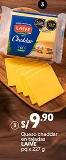 Laive - Queso cheddar en tajadas