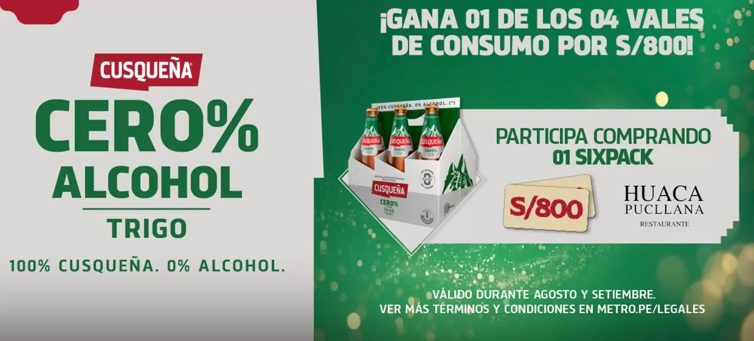 Cusqueña - Cerveza Cero% Alcohol Trigo