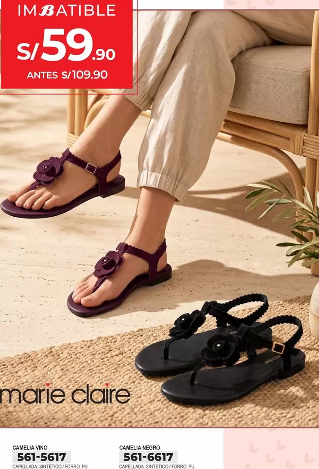 Sandalias Camelia Viro / Camelia Negro