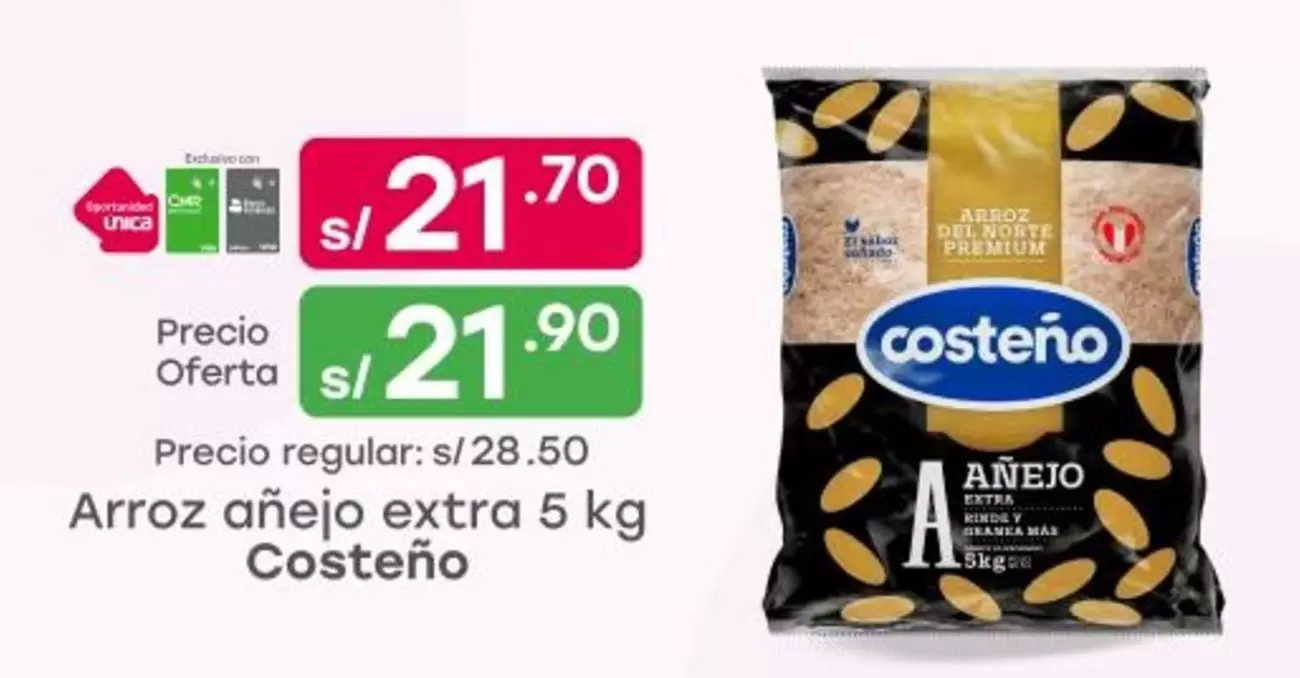 Costeño - Arroz añejo extra 5 kg