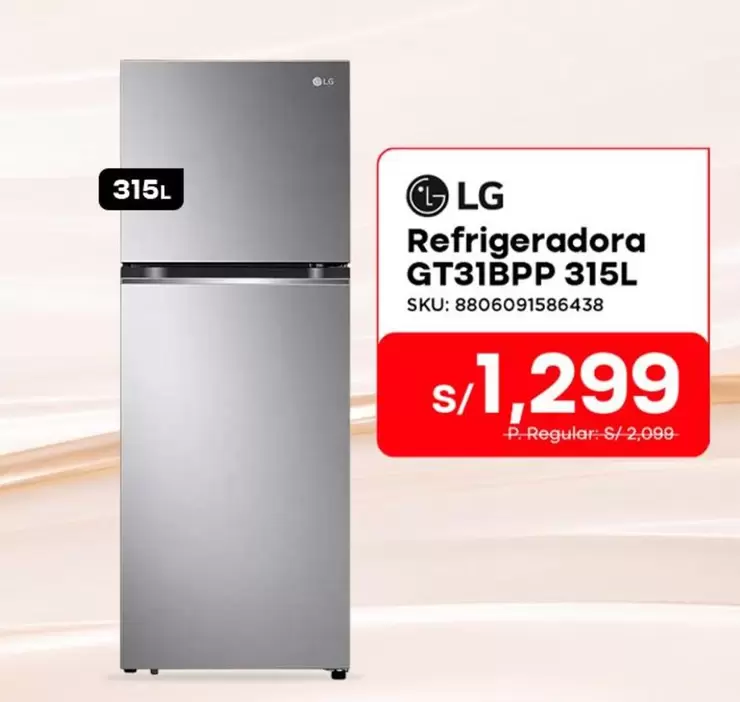 Lg - Refrigeradora GT31BPP 315L