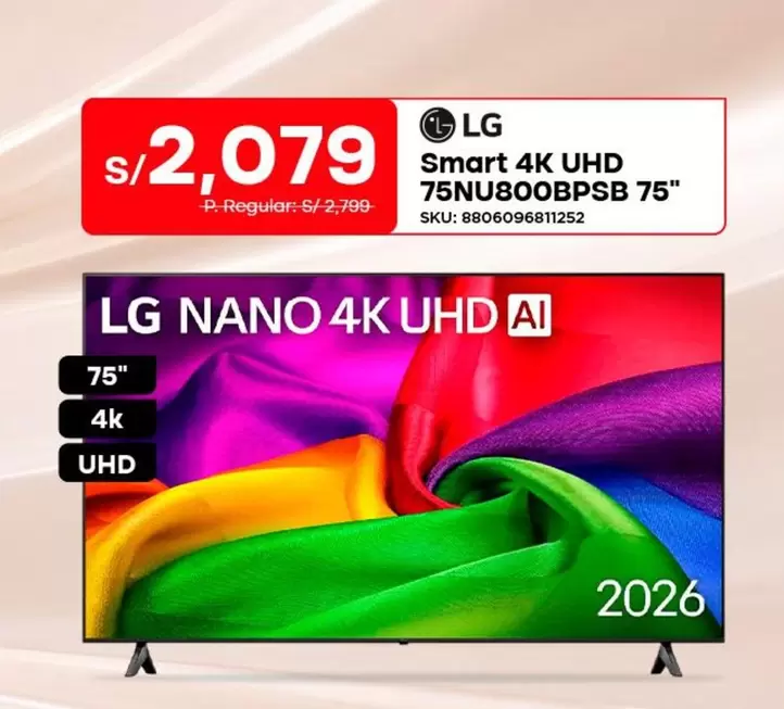 Lg - Smart 4K UHD 75NU800BPSB 75"