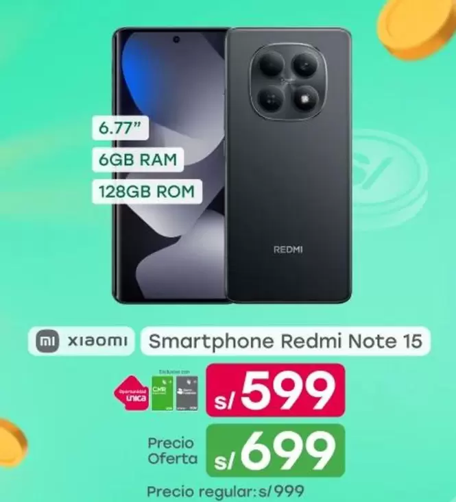 Xiaomi - Smartphone Redmi Note 15