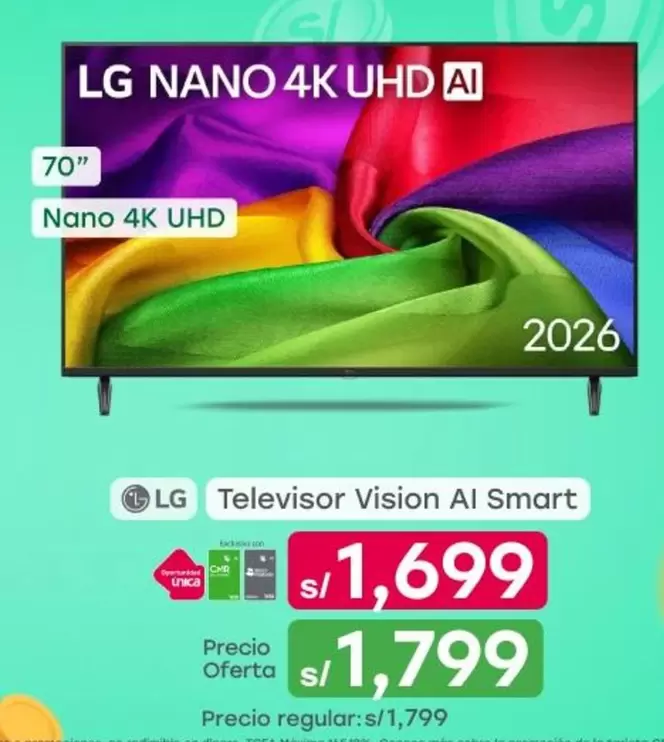 Lg - Televisor Vision AI Smart
