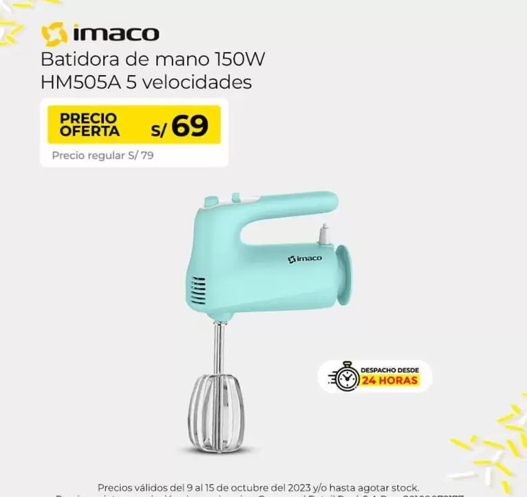 Imaco - Batidora de mano 150W HM505A