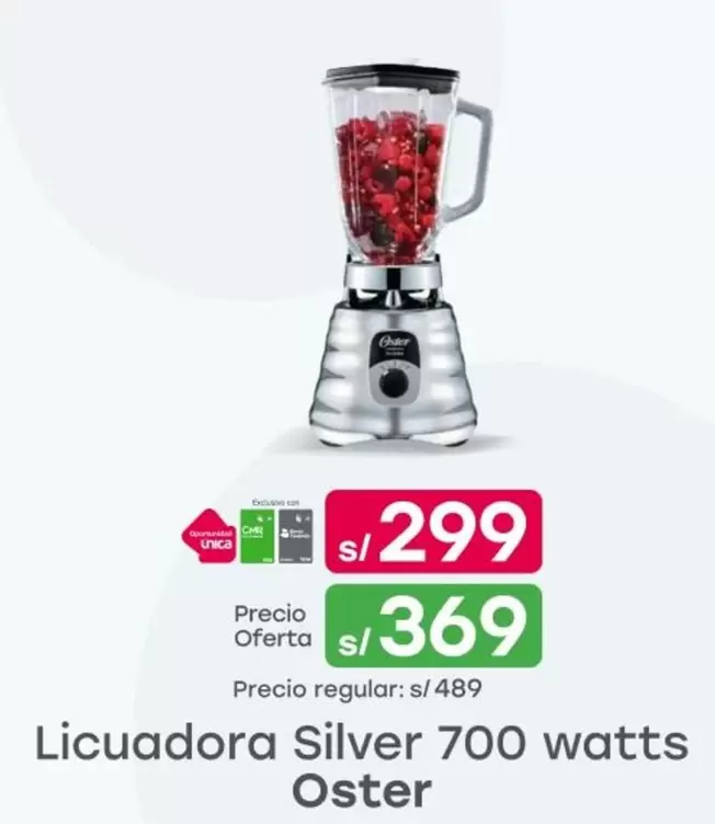 Oster - Licuadora Silver 700 watts