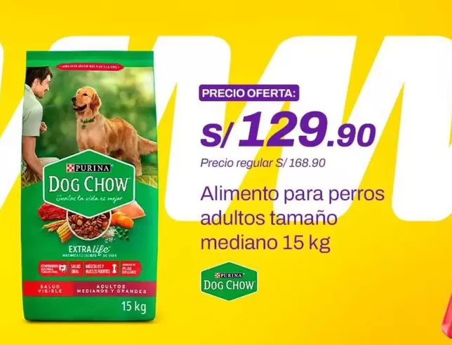 Dog Chow - Alimento para perros adultos tamaño mediano