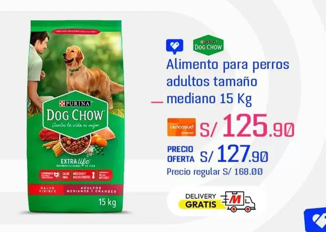 Dog Chow - Alimento para perros adultos tamaño mediano