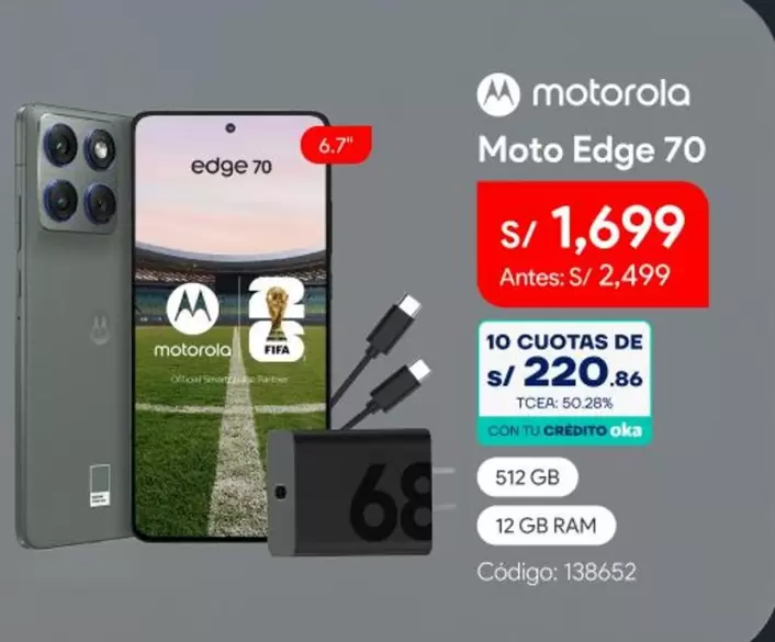 Motorola - Moto Edge 70