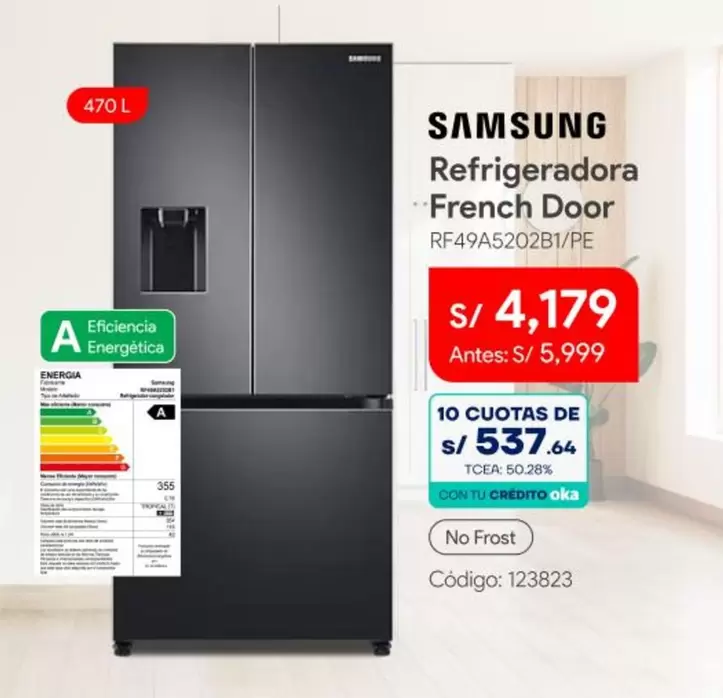 Samsung - Refrigeradora French Door RF49AS20281/PE