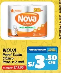 Nova - Papel Toalla Clásico Megarrollo
