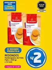 Redondos - Hamburguesa de Pollo