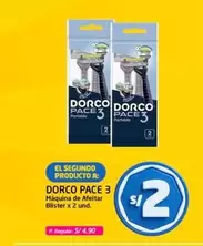 3 M - DORCO PACE áquina de Afeitar Blister