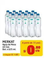 Merkat - Agua de Mesa sin Gas Bot. x 625 ml.
