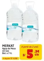 Merkat - Agua de Mesa sin Gas
