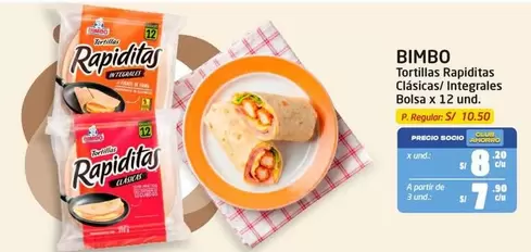 Bimbo - Tortillas Rapiditas Clásicas/ Integrales