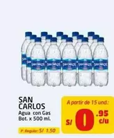 San Carlos - Agua con Gas Bot. x 500 ml