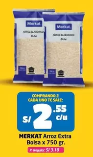 Merkat - Arroz Extra Bolsa