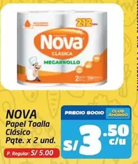 Nova - Papel Toalla Clásico Megarrollo