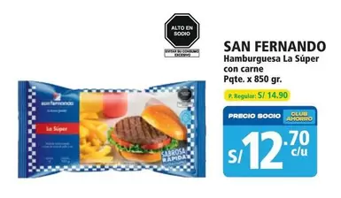 San Fernando - Hamburguesa La Súper con carne