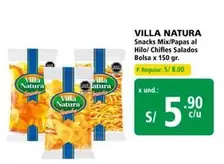 Villa Natura - Snacks Mix/Papas al Hilo/Chifles Salados Bolsa