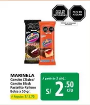 Marinela - Gansito Clásico/ Gansito Black Pastelito Relleno Bolsa