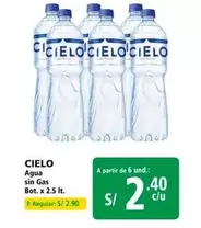 Cielo - Agua sin Gas Bot. x 2.5 lt.