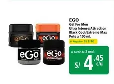 Ego - Gel For Men Ultra Intense/Attraction Black Cool/Extreme Max