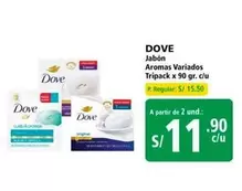 Dove - Jabón Aromas Variados Tripack