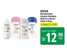 Dove - Desodorante Roll-on / Stick